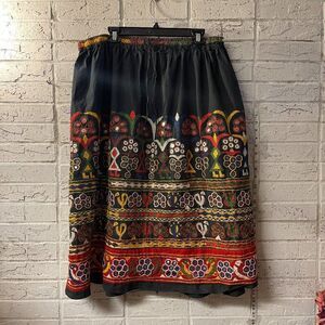 Handmade Vintage Folk Ethnic Embroidered Skirt – Boho Artwear